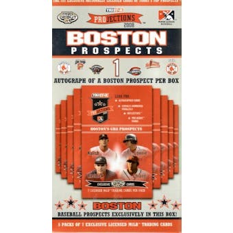 2008 TriStar Projections Baseball Boston Red Sox Prospects Box