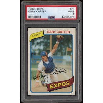 1980 Topps Baseball #70 Gary Carter PSA 9 (MINT)