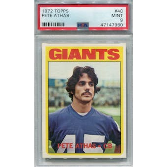 1972 Topps #48 Pete Athas PSA 9 *7960 (Reed Buy)