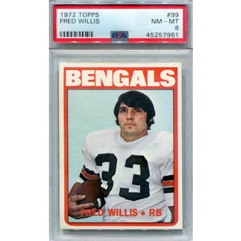 1972 Topps #99 Fred Willis PSA 8 *7961 (Reed Buy)