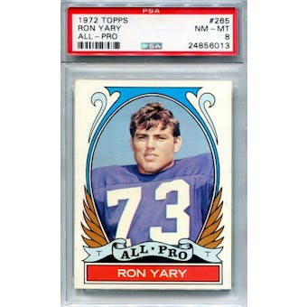 1972 Topps #265 Ron Yary AP PSA 8 *6013 (Reed Buy)