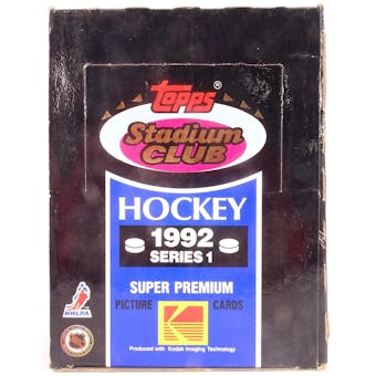 1992/93 Topps Stadium Club Series 1 Hockey Wax Box (Reed Buy)