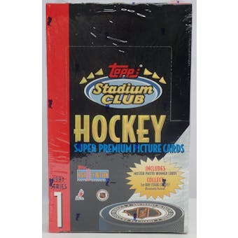1993/94 Topps Stadium Club Series 1 Hockey Hobby Box (Reed Buy)