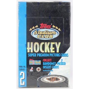 1993/94 Topps Stadium Club Series 2 Hockey Hobby Box (Reed Buy)