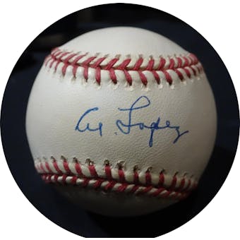 Al Lopez Autographed AL Brown Baseball JSA KK52539 (Reed Buy)