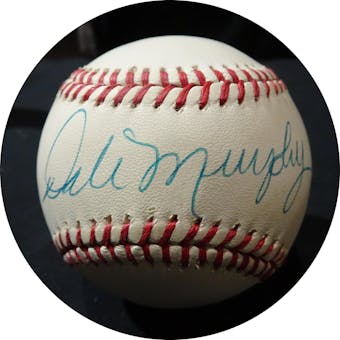 Dale Murphy Autographed NL White Baseball JSA KK52560 (Reed Buy)