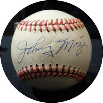 Johnny Mize Autographed AL Brown Baseball JSA KK52571 (Reed Buy)