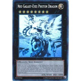 Yu-Gi-Oh Galactic Overlord Neo Galaxy-Eyes Photon Dragon GAOV-EN041 Ghost Rare - SLIGHT PLAY (SP)