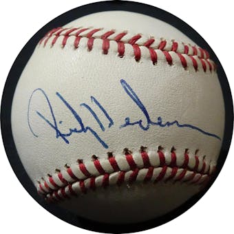 Rickey Henderson Autographed AL Brown Baseball JSA KK52726 (Reed Buy)