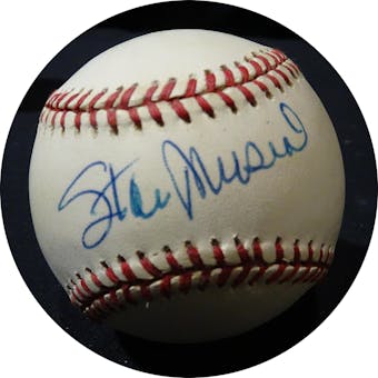 Stan Musial Autographed NL White Baseball JSA KK52657 (Reed Buy)