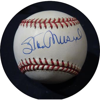 Stan Musial Autographed NL White Baseball JSA KK52660 (Reed Buy)