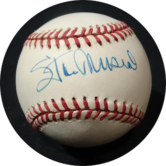 Stan Musial Autographed NL White Baseball JSA KK52664 (Reed Buy)