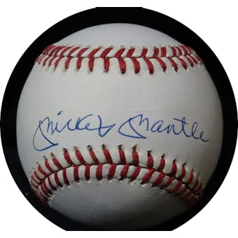 Mickey Mantle Autographed AL Brown Baseball JSA BB42495 (Reed Buy)