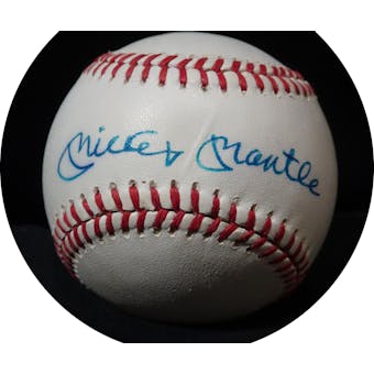 Mickey Mantle Autographed AL Brown Baseball JSA BB42496 (Reed Buy)