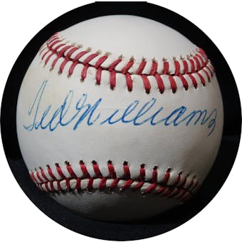 Ted Williams Autographed AL Brown Baseball JSA BB42501 (Reed Buy)