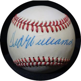 Ted Williams Autographed AL Brown Baseball JSA BB42504 (Reed Buy)