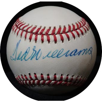 Ted Williams Autographed AL Brown Baseball JSA BB42505 (Reed Buy)