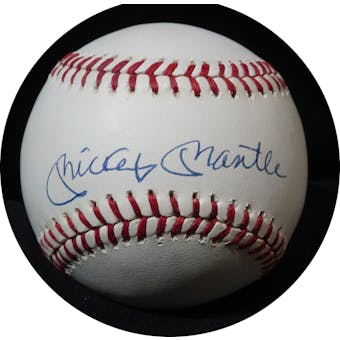 Mickey Mantle Autographed AL Brown Baseball JSA BB42508 (Reed Buy)