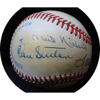 300 Win Club Pitchers Autographed AL Brown Baseball (6 sigs) JSA BB42546 (Reed Buy)