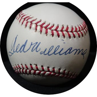 Ted Williams Autographed AL Brown Baseball JSA Y36178 (Reed Buy)