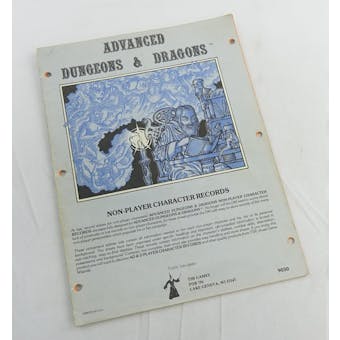 Advanced Dungeons & Dragons Non-Player Character Records (TSR, 1979)
