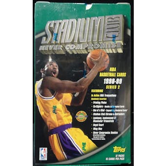 1998/99 Topps Stadium Club Series 2 Basketball Jumbo Box (Reed Buy)