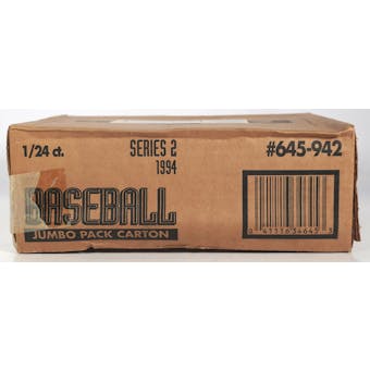 1994 Topps Series 2 Baseball Jumbo Pack Carton Box (Reed Buy)