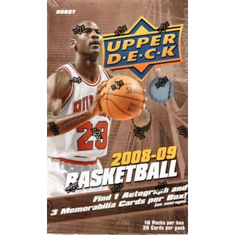 2008/09 Upper Deck Basketball Hobby Box