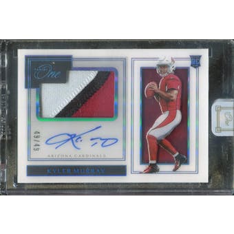 2019 Panini One Blue #116 Kyler Murray Autograph #/49 (Reed Buy)