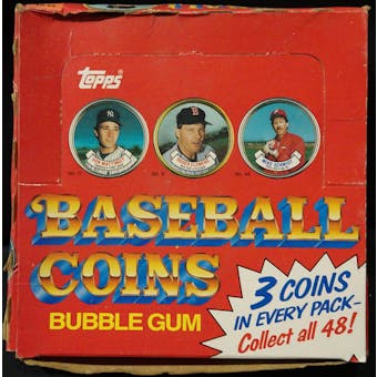 1987 Topps Coins Baseball Wax Box (Reed Buy)