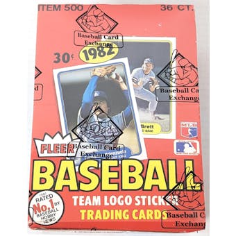 1982 Fleer Baseball Wax Box (BBCE) (FASC) (Reed Buy)
