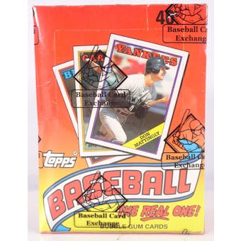 1988 Topps Baseball Wax Box (BBCE) (FASC) (Reed Buy)