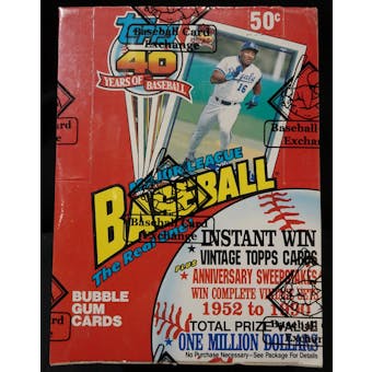 1991 Topps Baseball Wax Box (BBCE) (FASC) (Reed Buy)