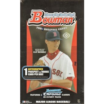 2008 Bowman Baseball Hobby Box