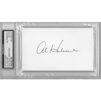 Al Kaline Autographed Index Card (PSA)