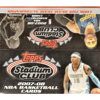 2007/08 Topps Stadium Club Basketball 24 Pack Box