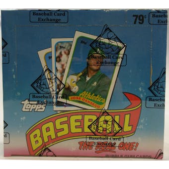 1989 Topps Baseball Cello Box (BBCE) (FASC) (Reed Buy)