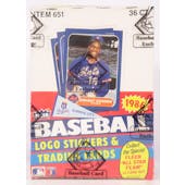 1986 Fleer Baseball Wax Box (BBCE) (Reed Buy)