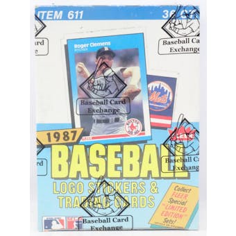 1987 Fleer Baseball Wax Box (BBCE) (Reed Buy)
