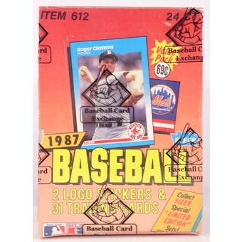1987 Fleer Baseball Cello Box (BBCE) (Reed Buy)