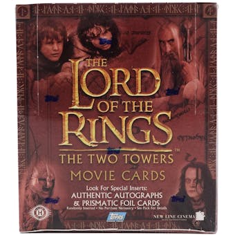 Lord of the Rings The Two Towers Movie Trading Cards Hobby Box (Topps)