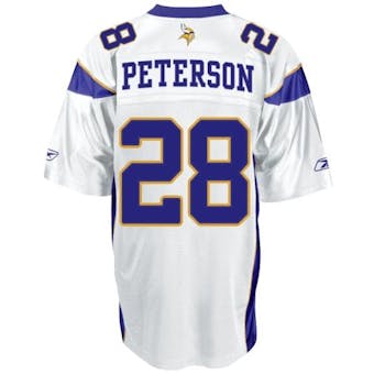 Adrian Peterson Minnesota Vikings White Reebok Premier Jersey (Adult XL)