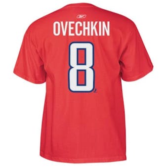 Alexander Ovechkin Washington Capitals Red Reebok T-Shirt (Adult L)