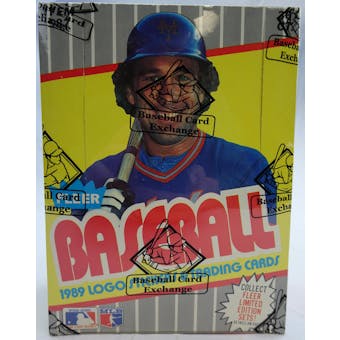 1989 Fleer Baseball Wax Box (BBCE) (Reed Buy)