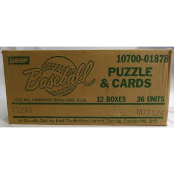 1987 Leaf Baseball Factory Sealed Wax Case (Reed Buy)