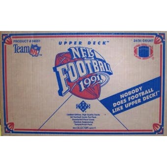 1991 Upper Deck Low # Football Wax 24-Box Case