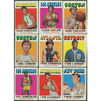 1971/72 Topps Basketball Partial Set (EX-MT)