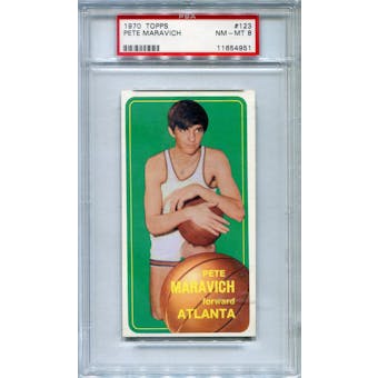 1970/71 Topps #123 Pete Maravich RC PSA 8 *4951 (Reed Buy)