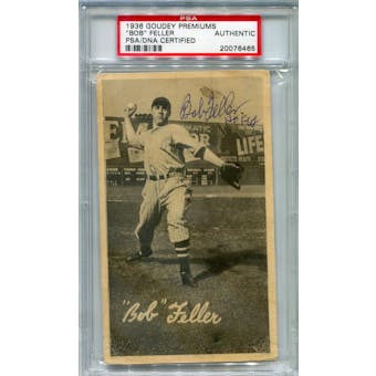 1936 Goudey Premiums Bob Feller (Pre-Rookie) Autograph PSA/DNA *6465 (Reed Buy)
