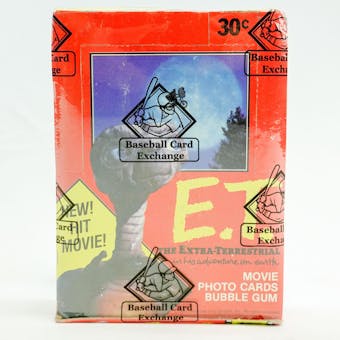 E.T. Wax Box (1982 Topps) (BBCE) (FASC)